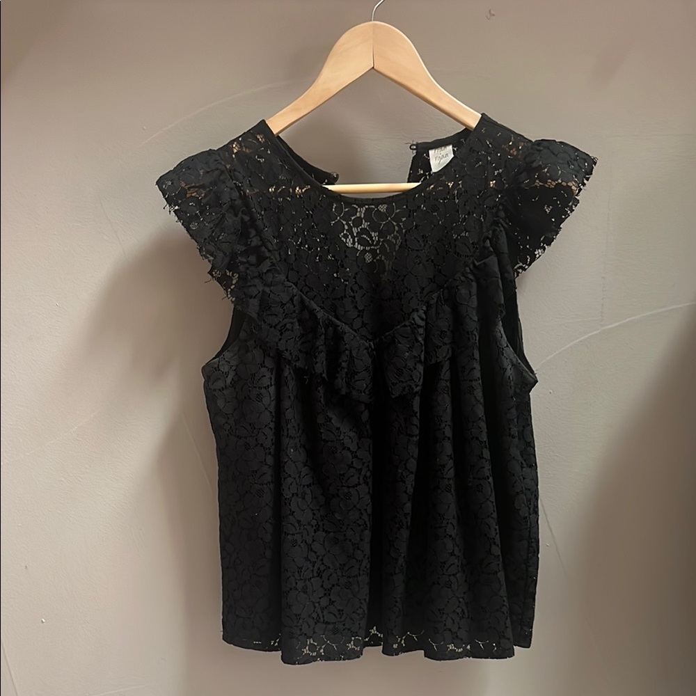 Black Lace Top- dress up or down